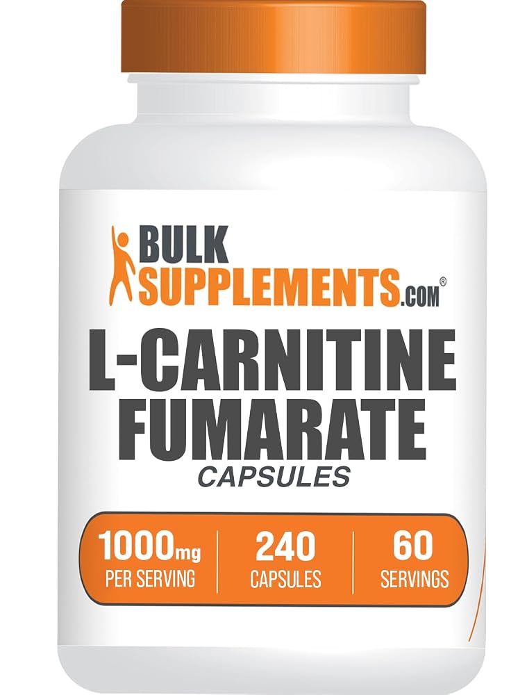 BulkSupplements L-Carnitine Fumarate 1000mg - 240 Capsules