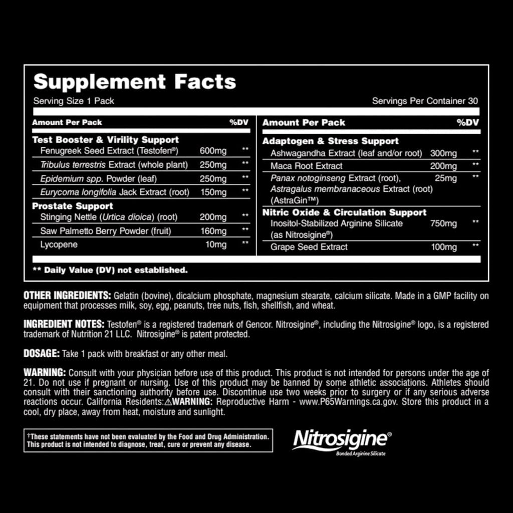 Animal TNT+ Nitric Oxide & Prostate Health Supplement - 30 Capsules - image 7