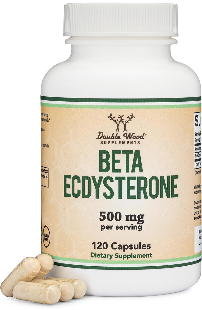 Double Wood Supplements Beta Ecdysterone 500mg - 120 Capsules