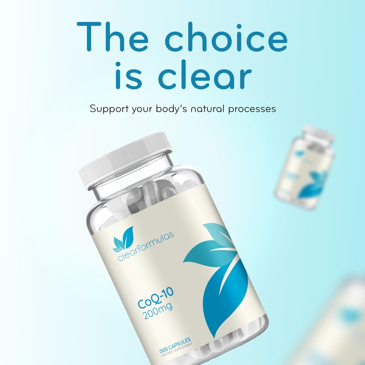 Clear Formulas Quick Absorption CoQ10 200mg Capsules