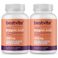 BESTVITE Stabilized R-Lipoic Acid 200mg - 120 Vegetarian Capsules
