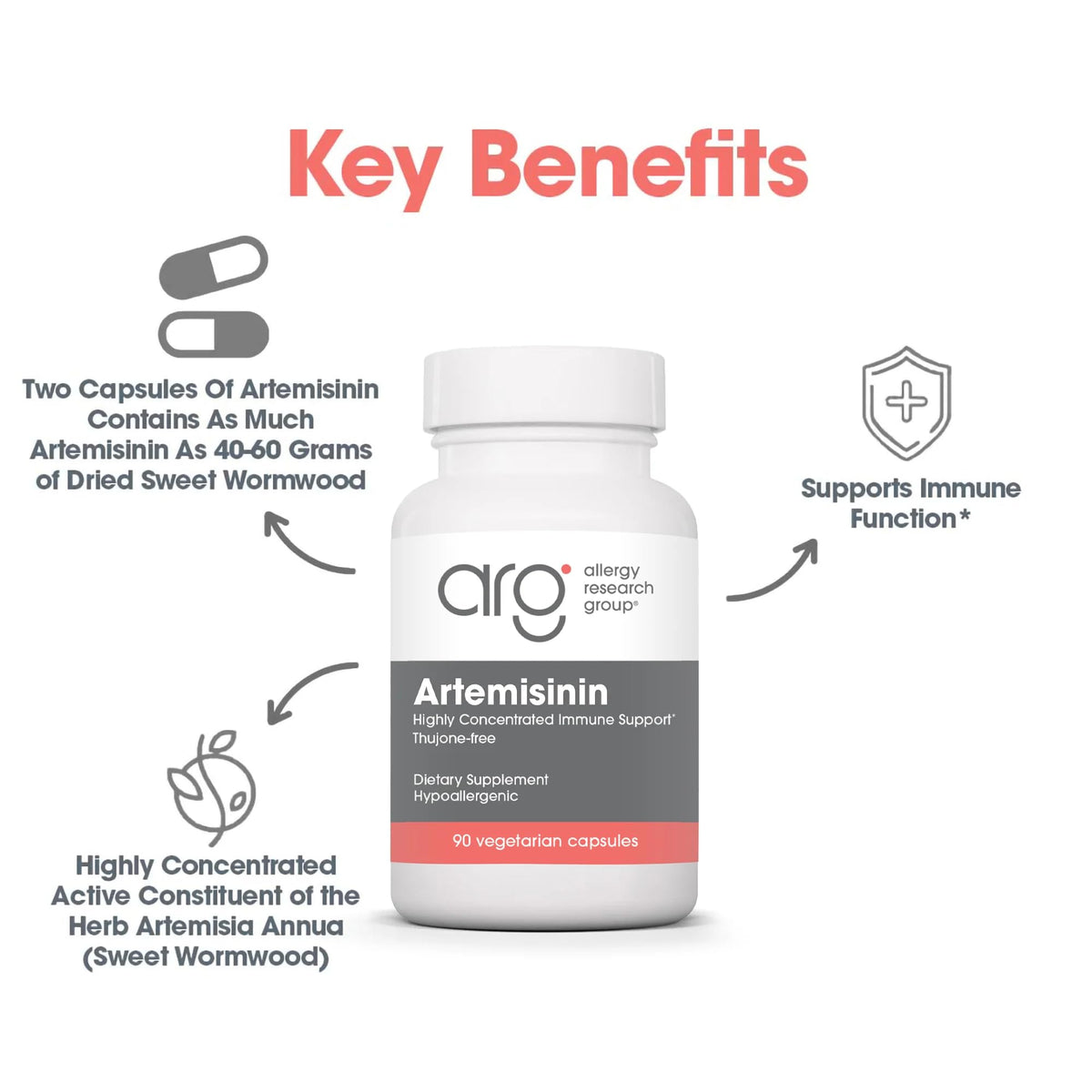 Allergy Research Group Artemisinin 200 mg - 90 Capsules - image 4