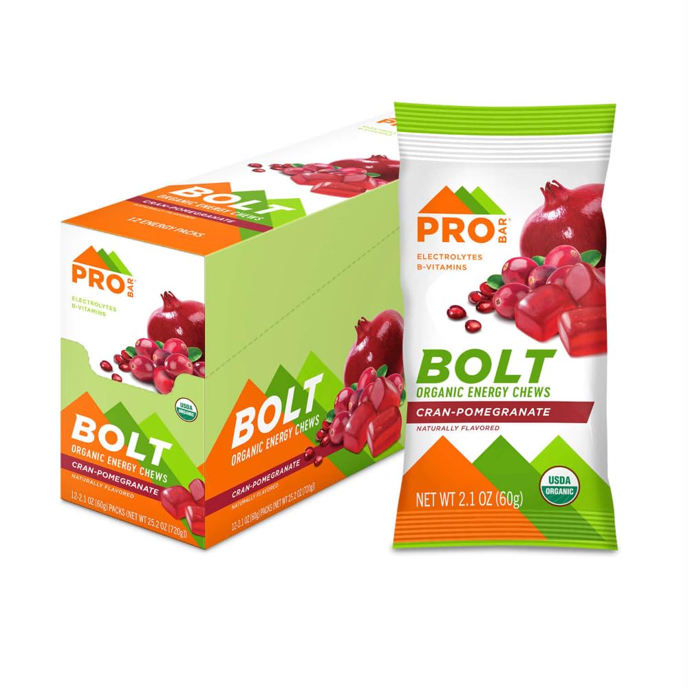 PROBAR Bolt Organic Energy Chews for Running & Cycling - 12 Pack