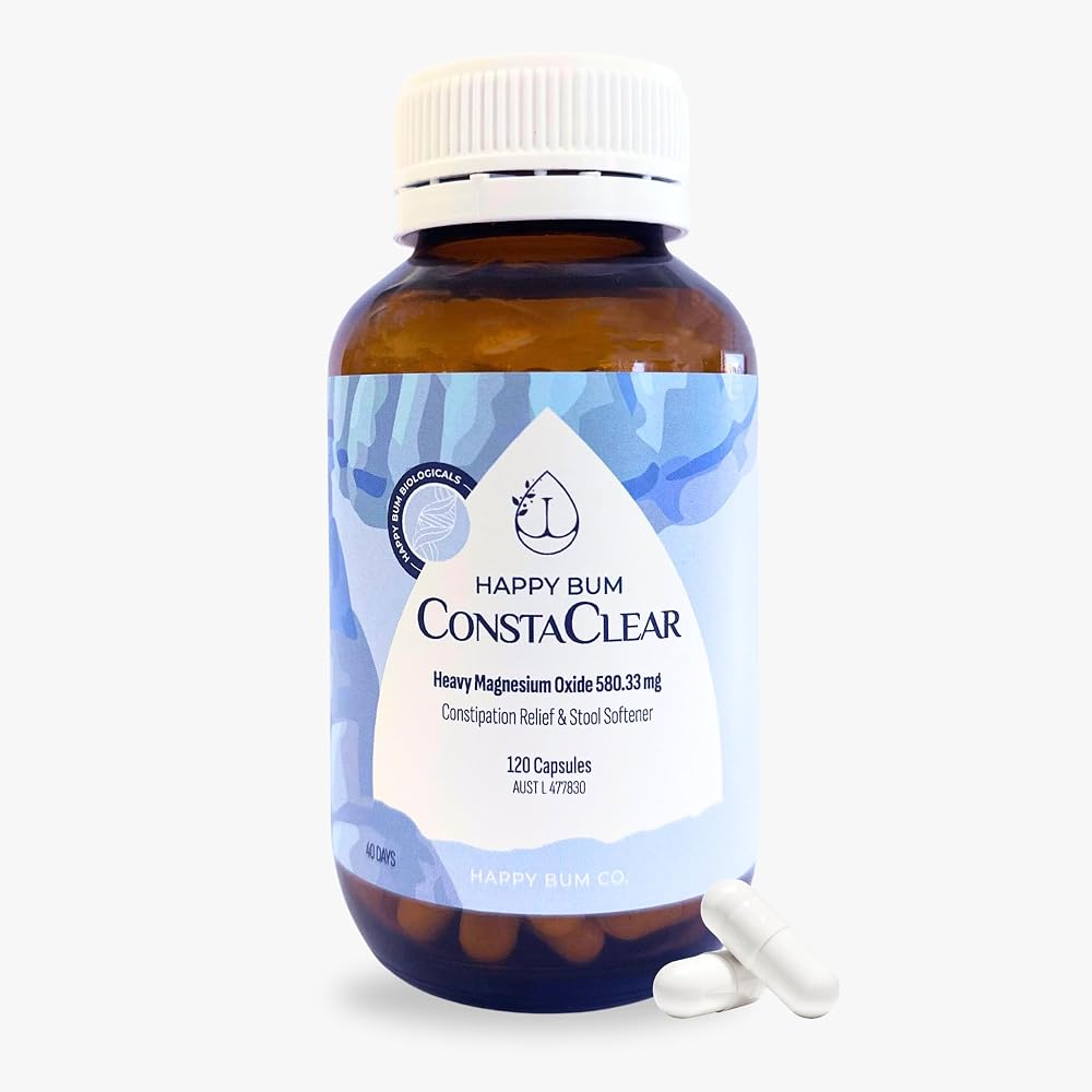 Happy Bum CostaClear Magnesium Supplement - 120 Capsules