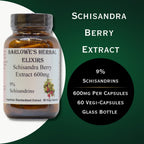 Barlowe's Herbal Elixirs Schisandra Berry Extract 600mg - 60 Vegetarian Capsules - image 4