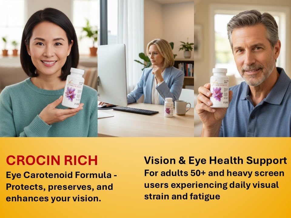 Saffron Health Sciences 75% Crocin Eye Supplement - 60 Tablets - image 4