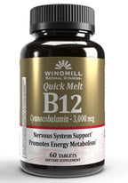 Xllent Windmill B-12 3000 mcg Quick Melt Tablets - 120 Tablets