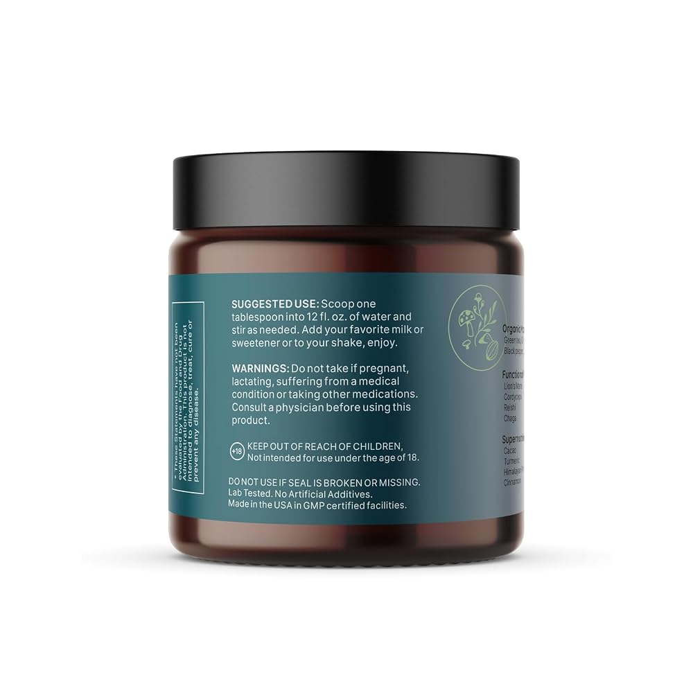 LUV health Vitality Superblend Mushroom Powder - 30 Servings - image 3