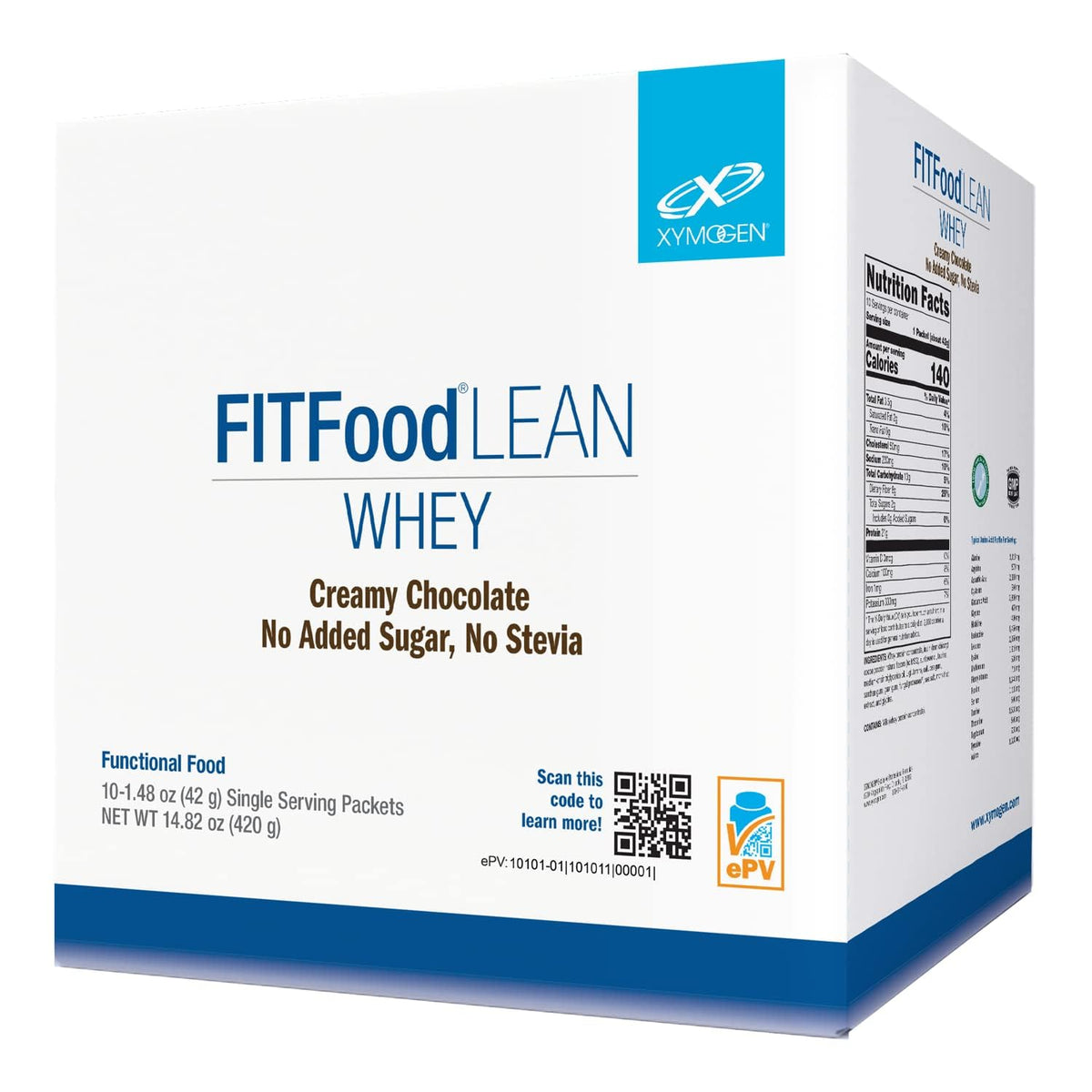 XYMOGEN FIT Lean Food Whey Creamy Chocolate - 10 Servings
