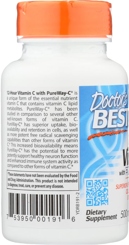 Doctor's Best PureWay-C Sustained Release Vitamin C - 60 Tablets - image 2