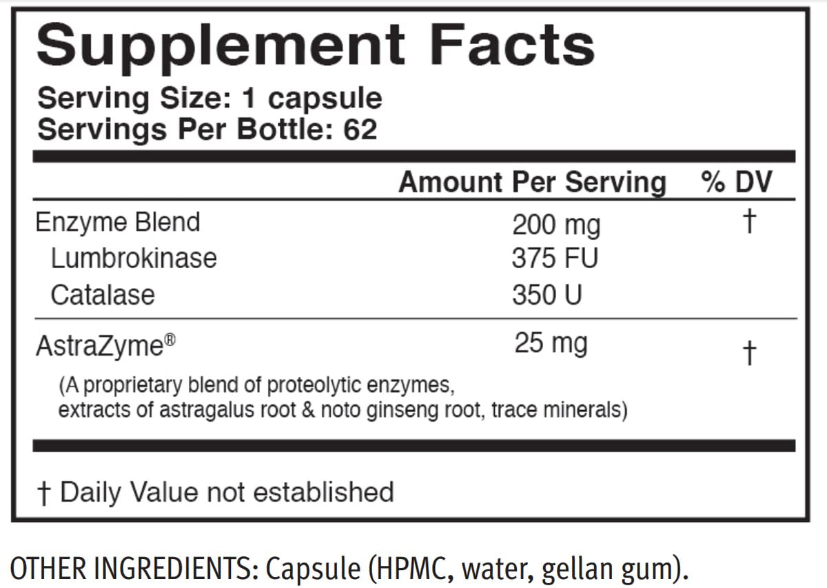 USAEnzymes Lumbroxym Targeted Systemic Enzyme - 62 Capsules - image 2