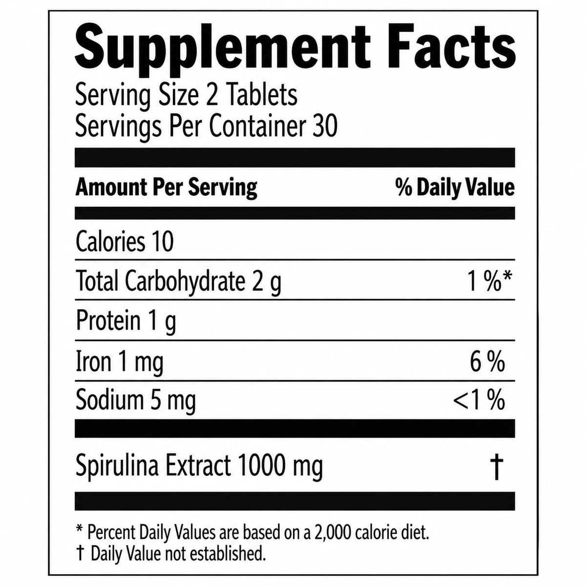FARMASi Nutriplus Spirulina Tablets Vegan - 60 Tablets - image 2