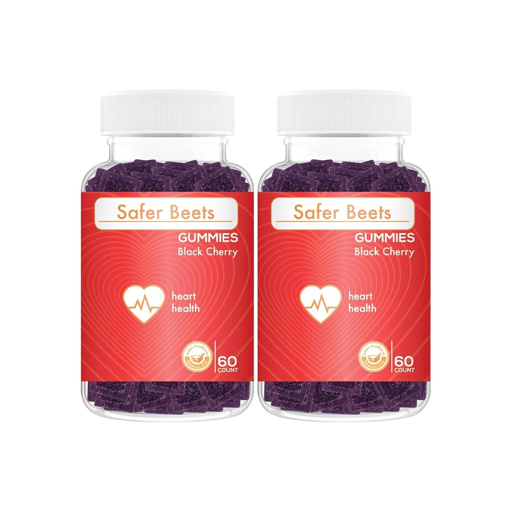 Safer Products Beets Gummies Heart & Cardiovascular Support - 120 Count