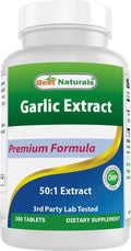 Best Naturals Garlic Extract 50:1 100 mg - 360 Tablets