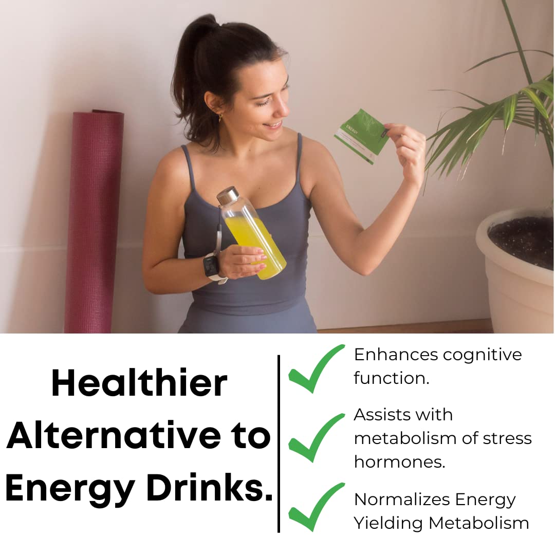 Vit2Go Natural Energy Drink Mix 124mg Caffeine - 10 Sachets - image 3