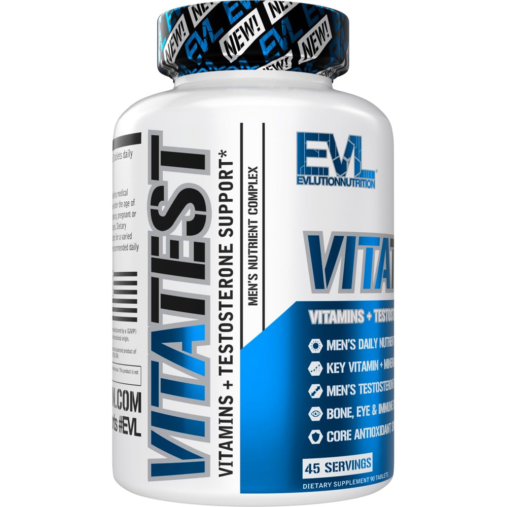 Evlution VitaTest Men's Daily Vitamin Testosterone Support - 90 Tablets - image 5