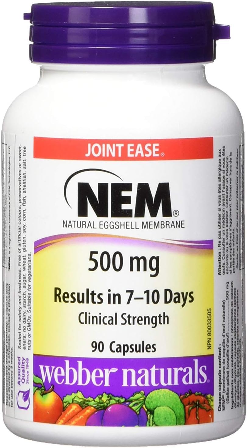 Webber Naturals Super NEM Eggshell Membrane Joint Support - 90 Capsules - image 2