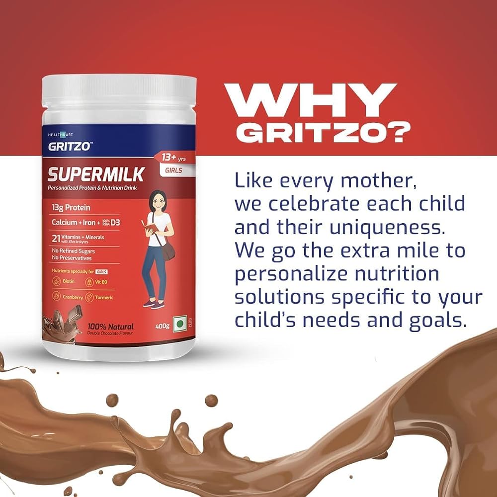 Generic Senta Goldy SuperMilk 13+ Girls Protein Powder Growth - 400 g - image 3