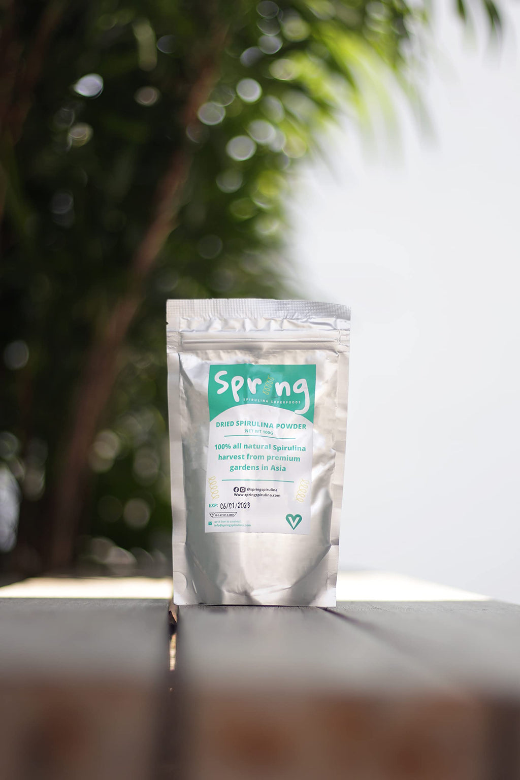 Spring Spirulina Powder Clean Green Superfood - 100g - image 4