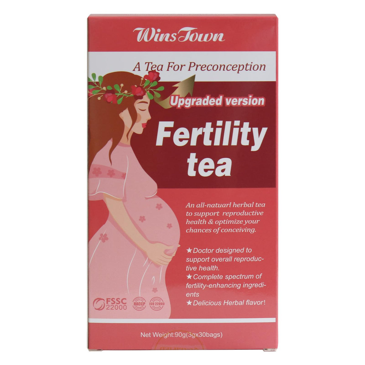 Wins Town Fertility Tea for Women - 30 Tea Bags