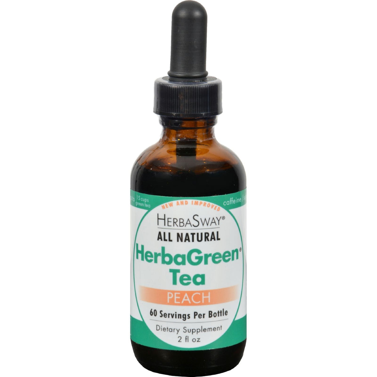 Herbasway Herbagreen Tea Peach Green Tea Concentrate - 2 fl oz