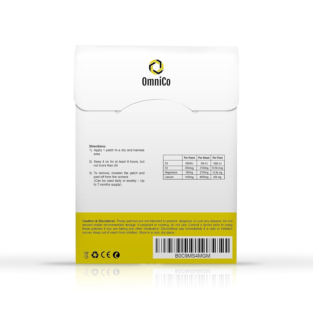 OmniCo D3 + K2 + Calcium Patches - 30 Pack - image 6