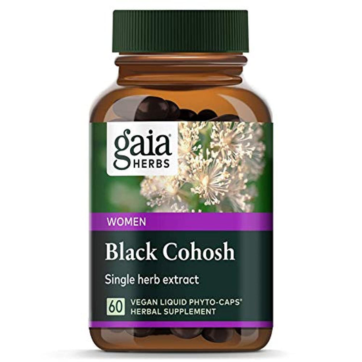 Gaia Herbs Black Cohosh Liquid Phyto-Caps - 60 Vegetarian Capsules
