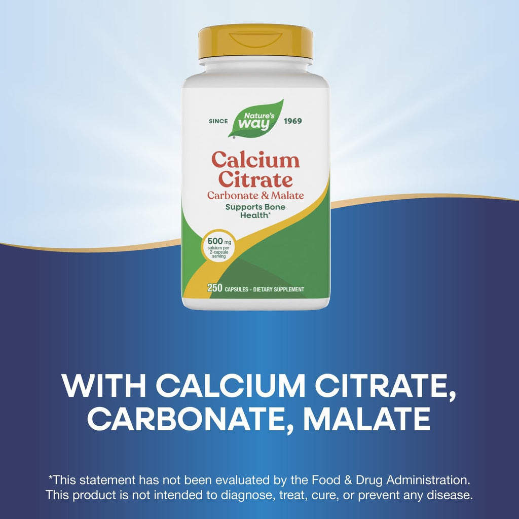 Nature's Way Calcium Citrate Complex, 500 mg per Serving