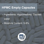 LFA Tablet Presses Empty Capsules Size 1 - Clear Vegan Caps - Fits