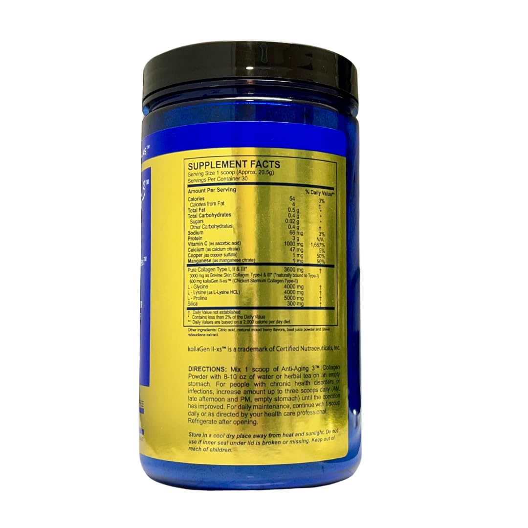 Dr. Venessa's Formulas Anti-Aging 3 Collagen Powder - 1.32 lb - image 2