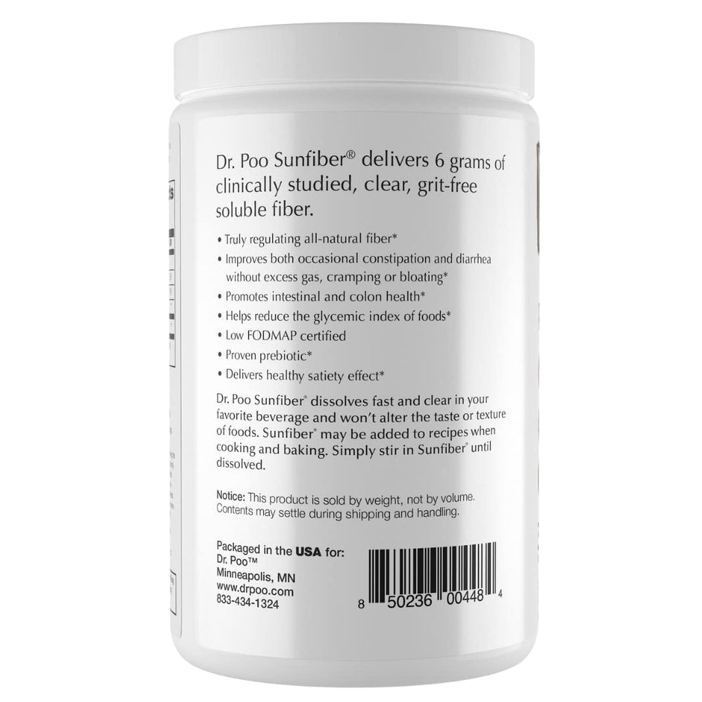 CAVU NUTRITION Dr. Poo Sunfiber Prebiotic Fiber - 30 Servings - image 3