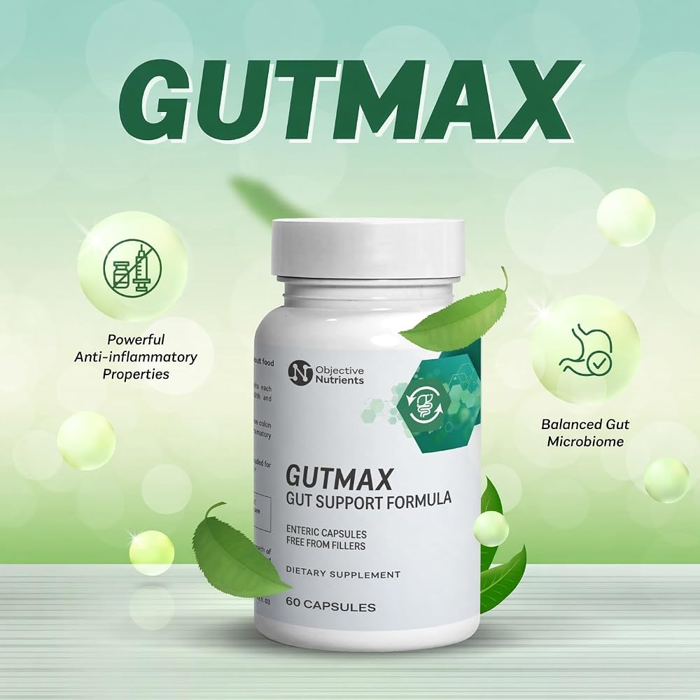 Objective Nutrients Gutmax Gut Formula with Lactoferrin - 60 Capsules - image 4