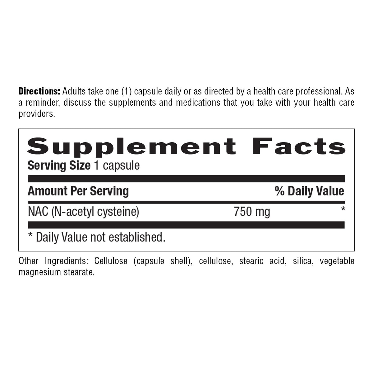 Country Life N-Acetyl CYSTEINE 750MG