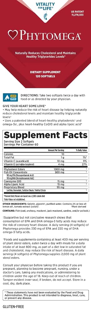 Generic Phytomega Omega-3 with CoQ10 - 120 Softgels - image 2