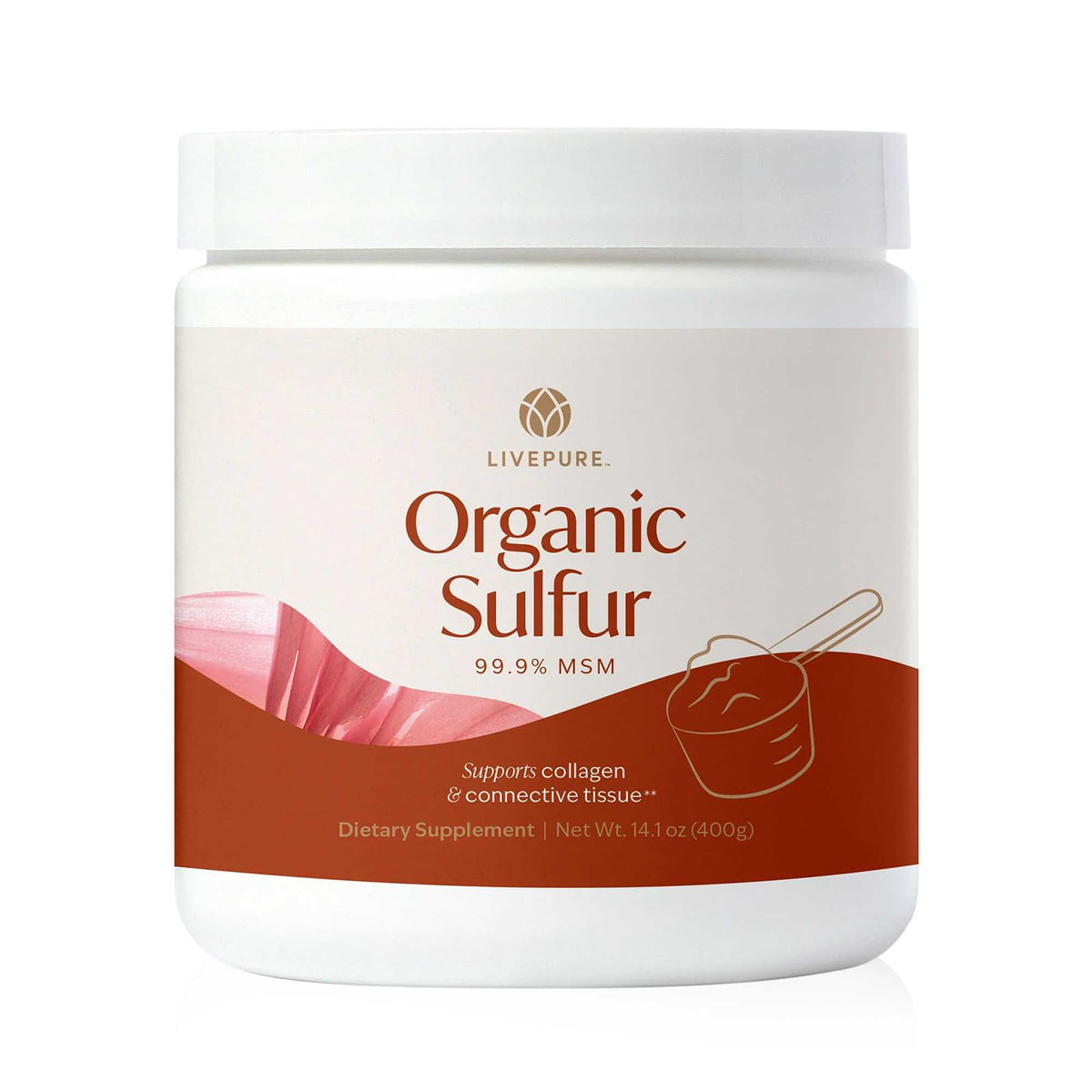 PURE Organic Sulfur Powder MSM Joint Support - 14.1 oz