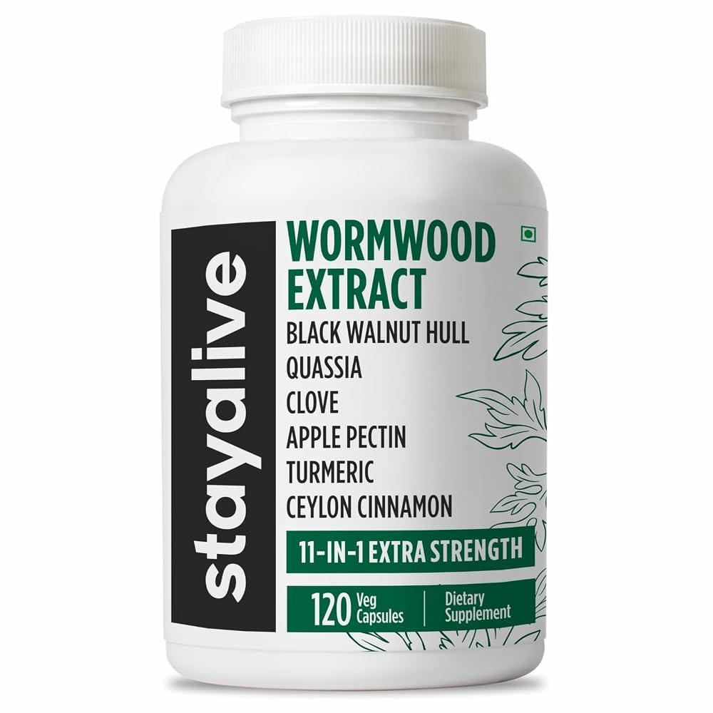 STAY ALIVE Wormwood Black Walnut Clove Complex - 120 Capsules
