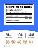 BulkSupplements.com Ferrous Fumarate Powder