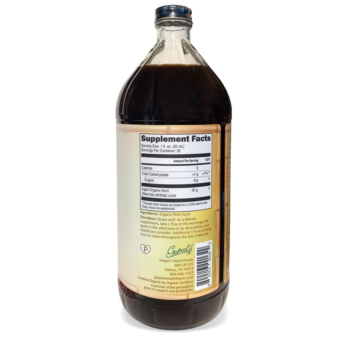 Gopal's Noni One 100% Pure Organic Noni Juice - 32 Fl Oz - image 6