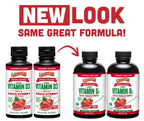 Barlean's Liquid Vitamin D3 & K2, Non-GMO, 5.6oz, 2-Pack