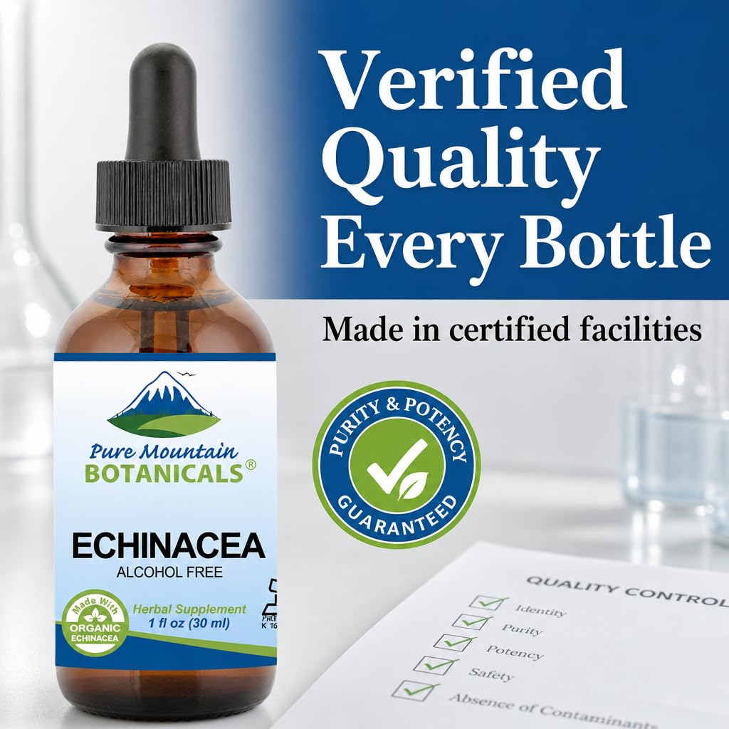 Pure Mountain Botanicals Echinacea Drops Immune Support - 1 oz - image 7
