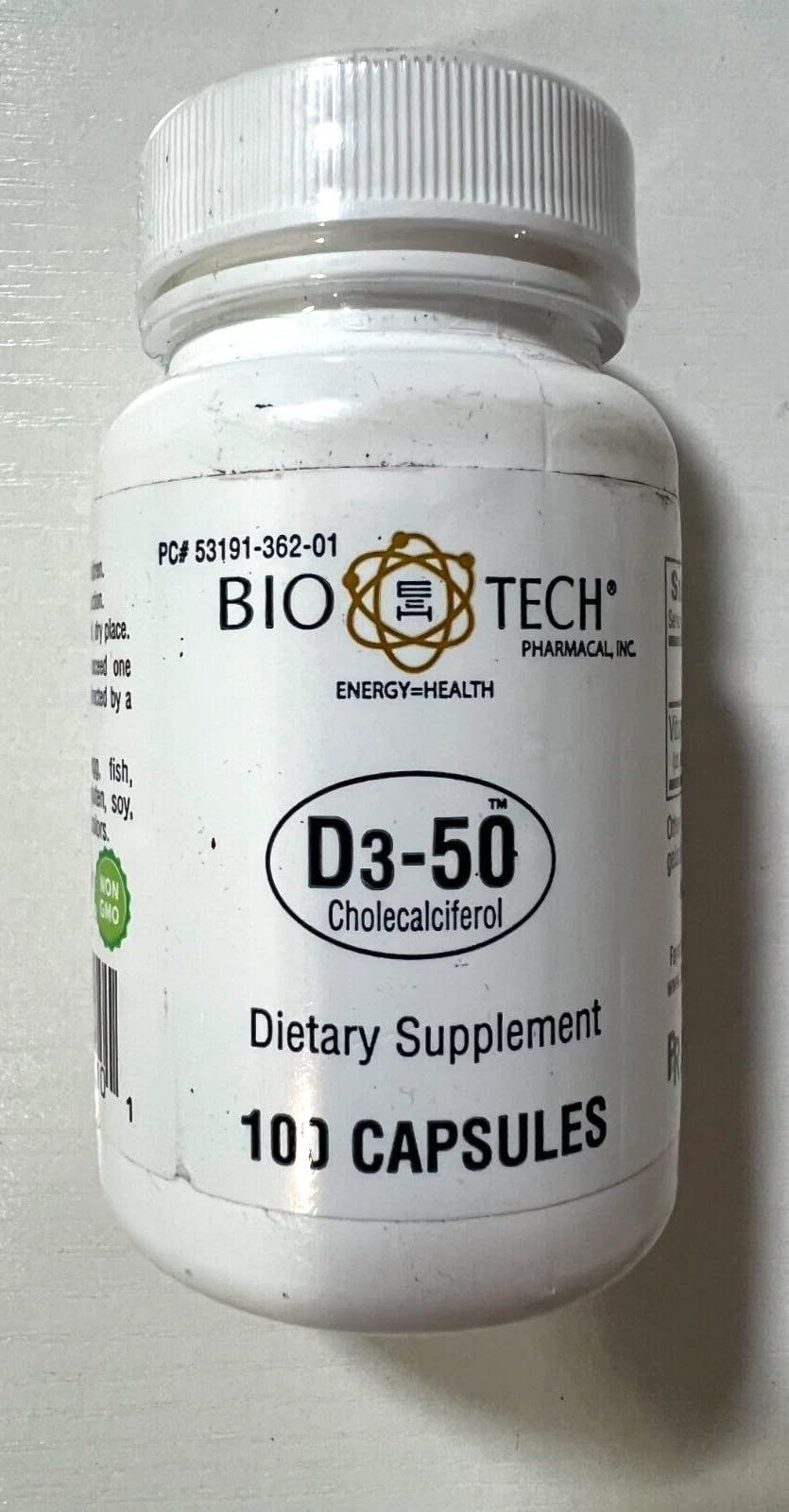 Choice One Vitamin D3-50 - 100 Capsules