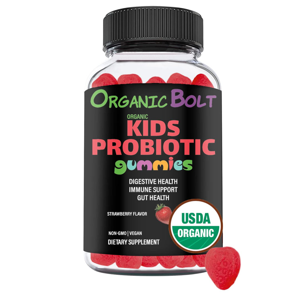 OrganicBolt Kids Probiotics Gummies 2.5 Billion CFU - 30 Count