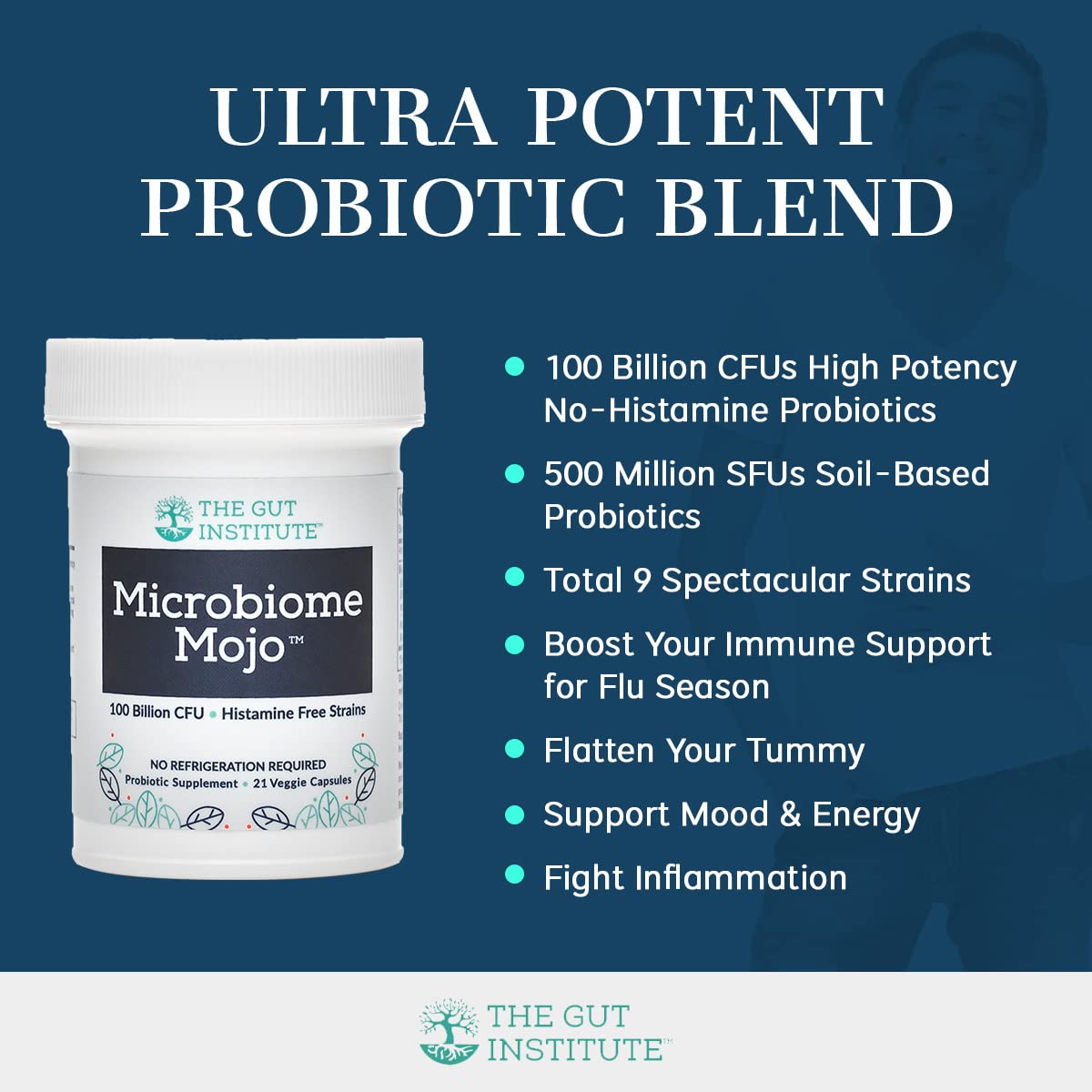 The Gut Institute Microbiome Mojo Probiotics 100B CFU - 28 Capsules - image 4