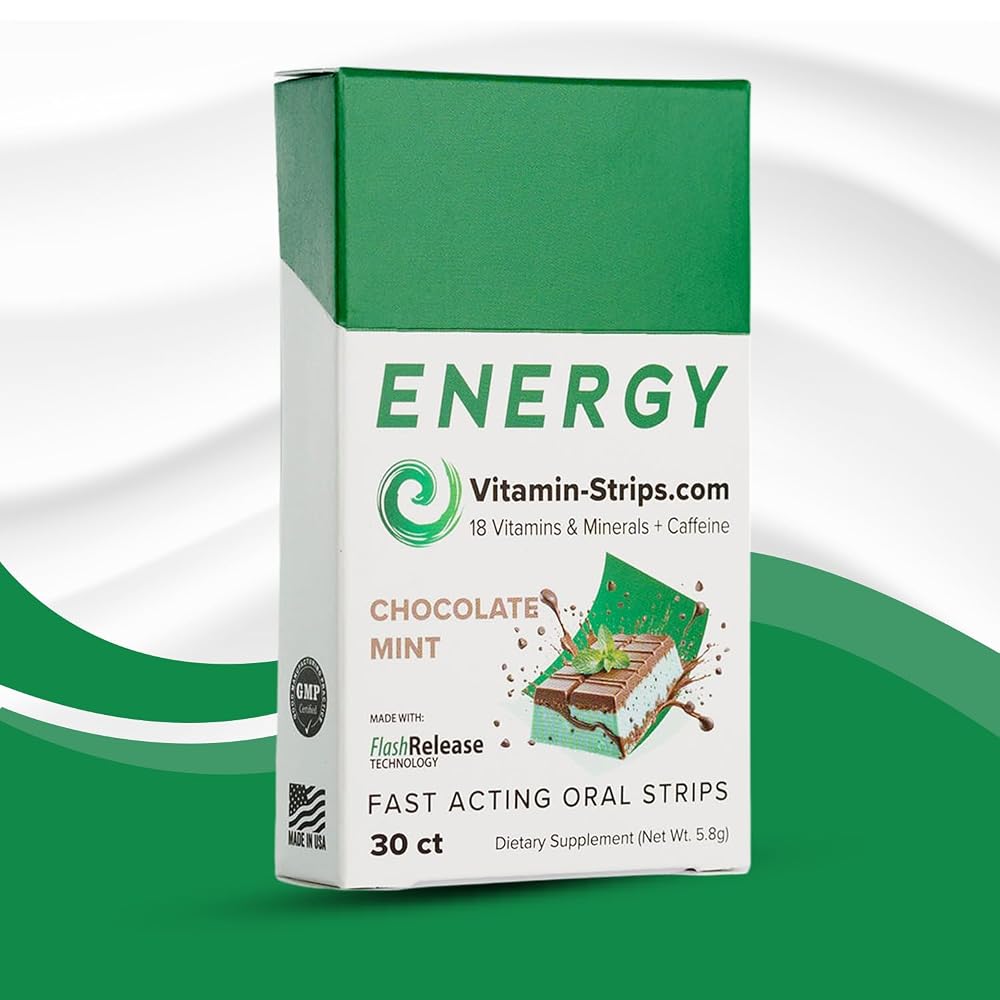 Vitamin-Strips Peak Performance Energy Strips Chocolate Mint - 30 Strips