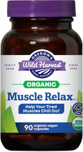 Oregon's Wild Harvest Muscle Relax Organic Herbal Supplement - 90 Capsules