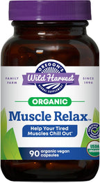 Oregon's Wild Harvest Muscle Relax Organic Herbal Supplement - 90 Capsules