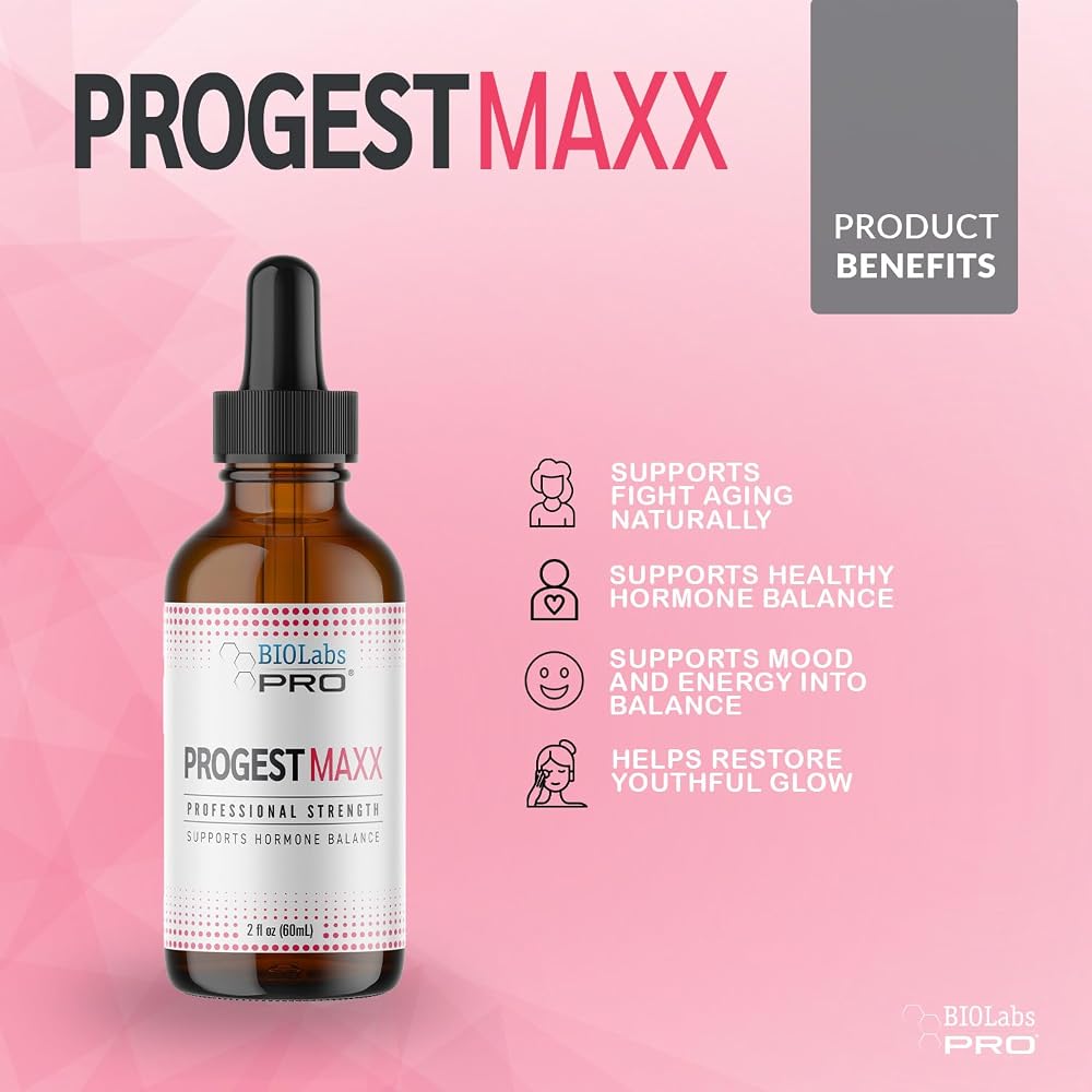 BIOLABS PRO Progest MAXX Progesterone Oil for Women - 2 Fl Oz - image 3