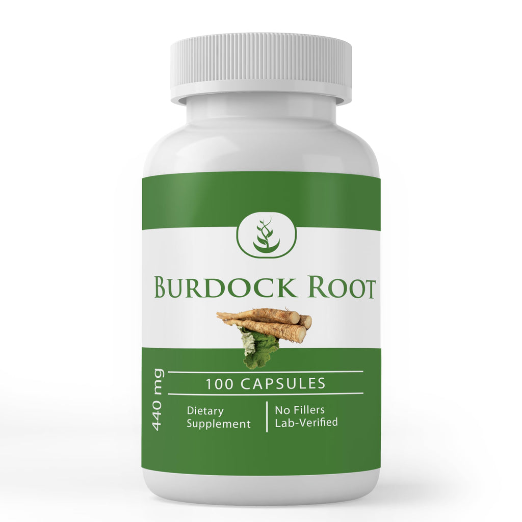 PURE ORIGINAL INGREDIENTS Burdock Root - 100 Capsules