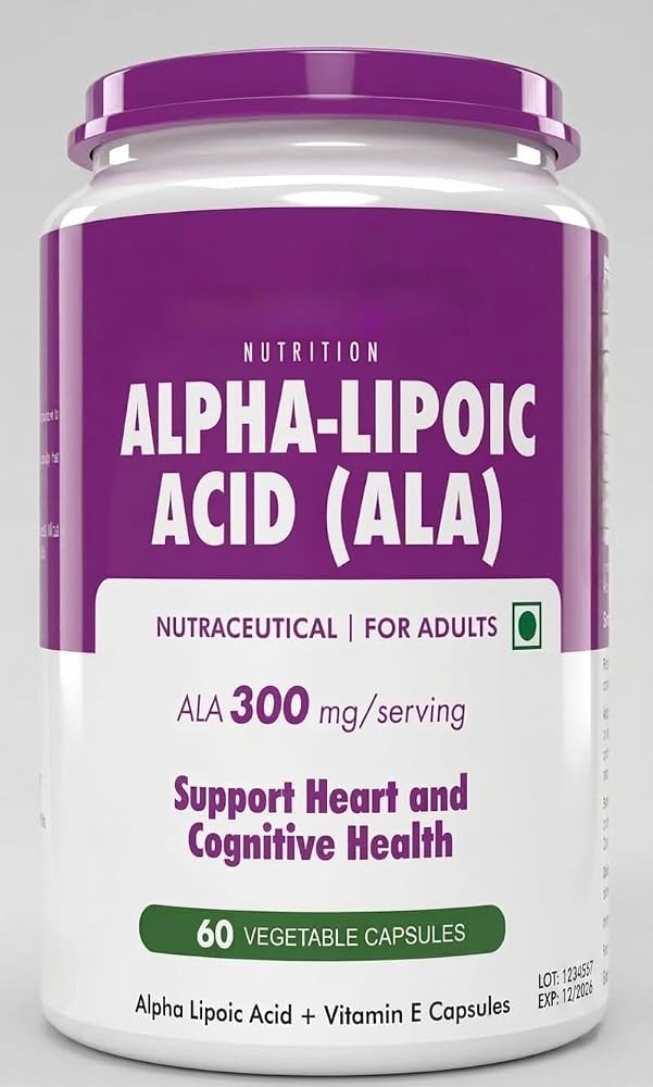 Generic Alpha Lipoic Acid 300mg - 60 Vegetarian Capsules