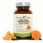 Herbal Roots Organic Turmeric Curcumin with Ginger & Black Pepper - 60 Capsules